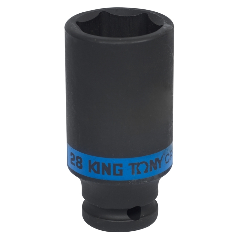 KING TONY (443528M) Головка торцевая ударная глубокая шестигранная 1/2", 28 мм