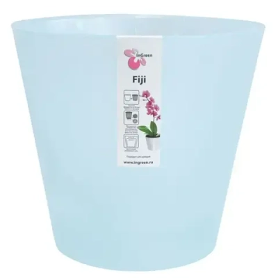 Горшок для цветов Фиджи Орхид D 160 мм,6 л голубой перламутр