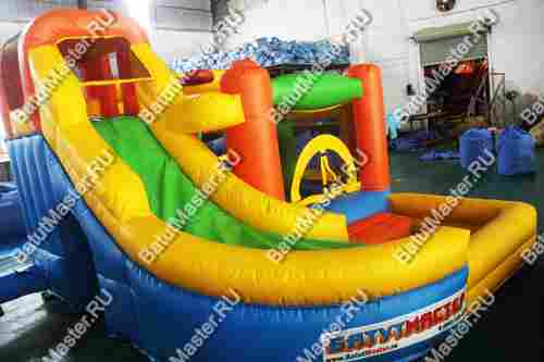 Детский надувной батут "Границы радости" 3,5*3*2,5 м