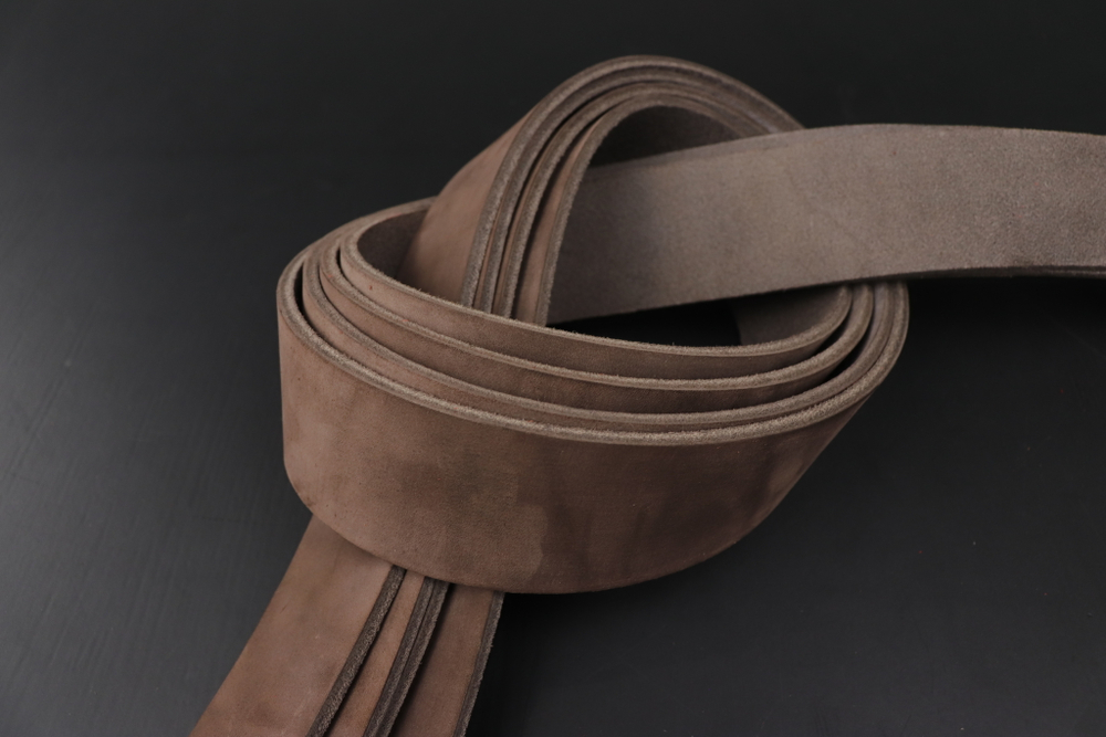 Ременная заготовка Шелк Махагон гладкая