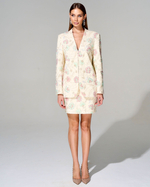 Юбка длины мини с вышивкой ручной работы