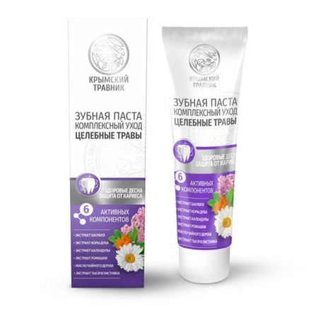Зубная паста "Целебные травы" — комплексный уход