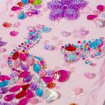 Наклейки-стразы Alingar, акриловые, "Павлин", пакет с европодвесом