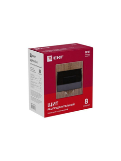 Щит ЩРН-П-8 IP41 темное дерево PROxima EKF pb40-n-8-dark