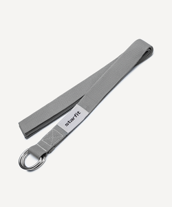 Ремень для йоги YB-100 240 см, темно-серый