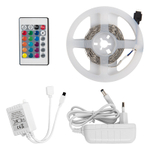 GLS-5050-60-14.4-12-IP20-PRO-RGB-3-KIT готовый комплект 3м с адаптером и IR контроллером