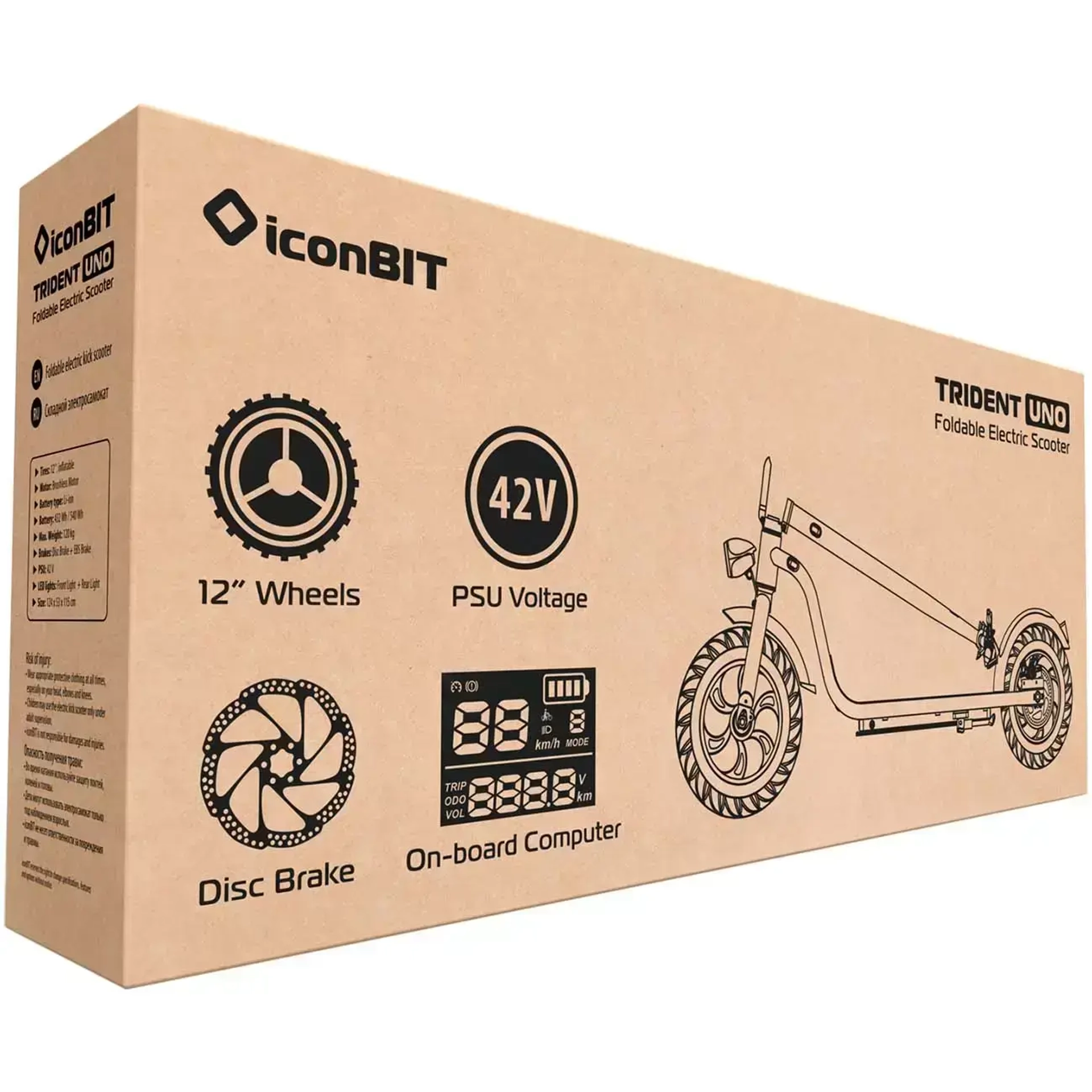 Электрический самокат iconBIT Trident UNO 120 (XLR3068)