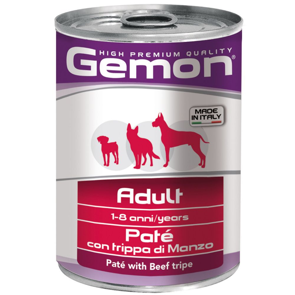 Gemon Dog консервы для собак паштет говяжий рубец (400 г)