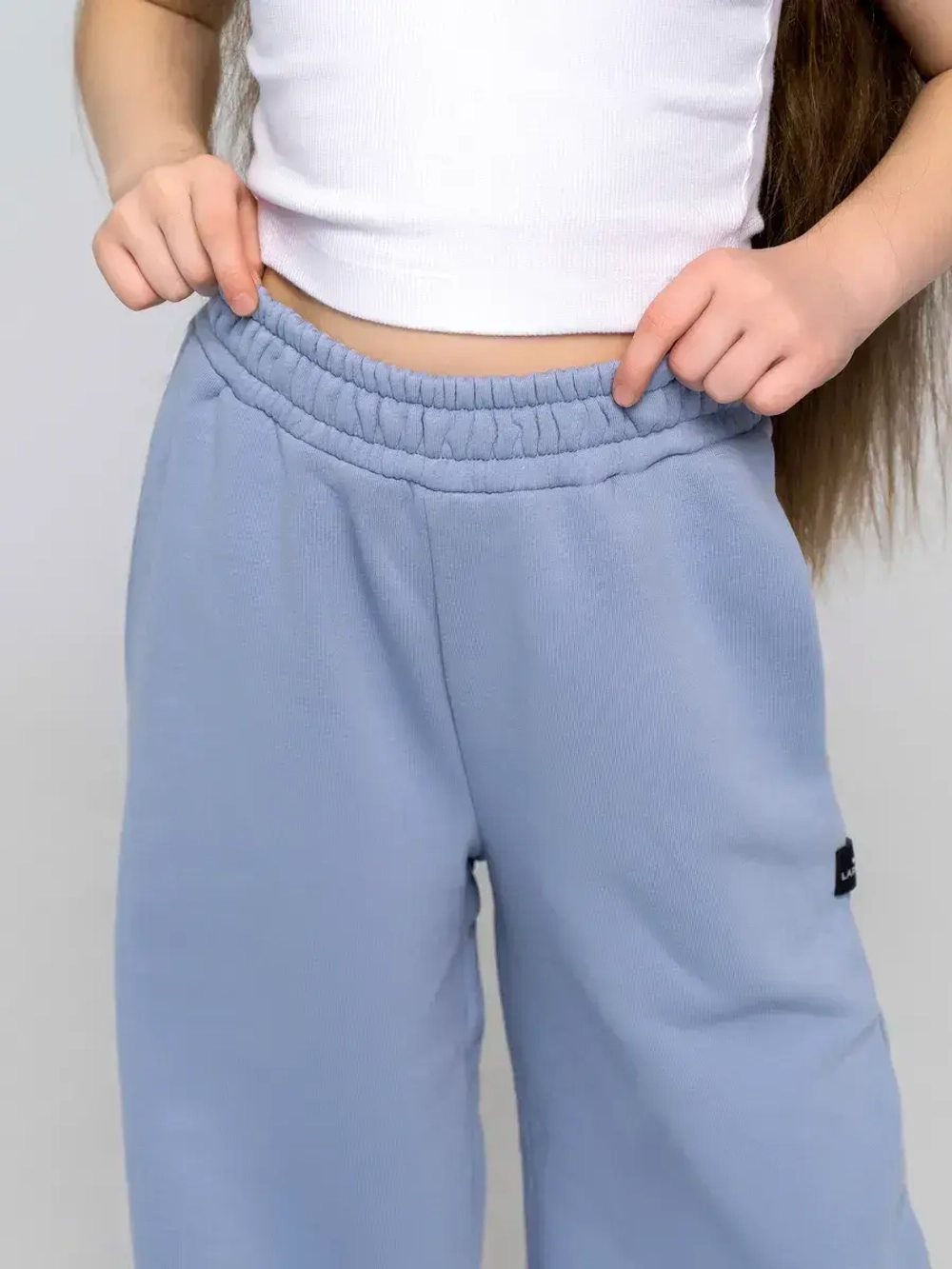 Брюки трубы детские осенние широкие палаццо