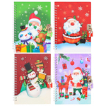 Блокнот детский Basir на замке, формат А6, серия "Новогодний", яркая обложка, 48 листов, размер 18*13 см