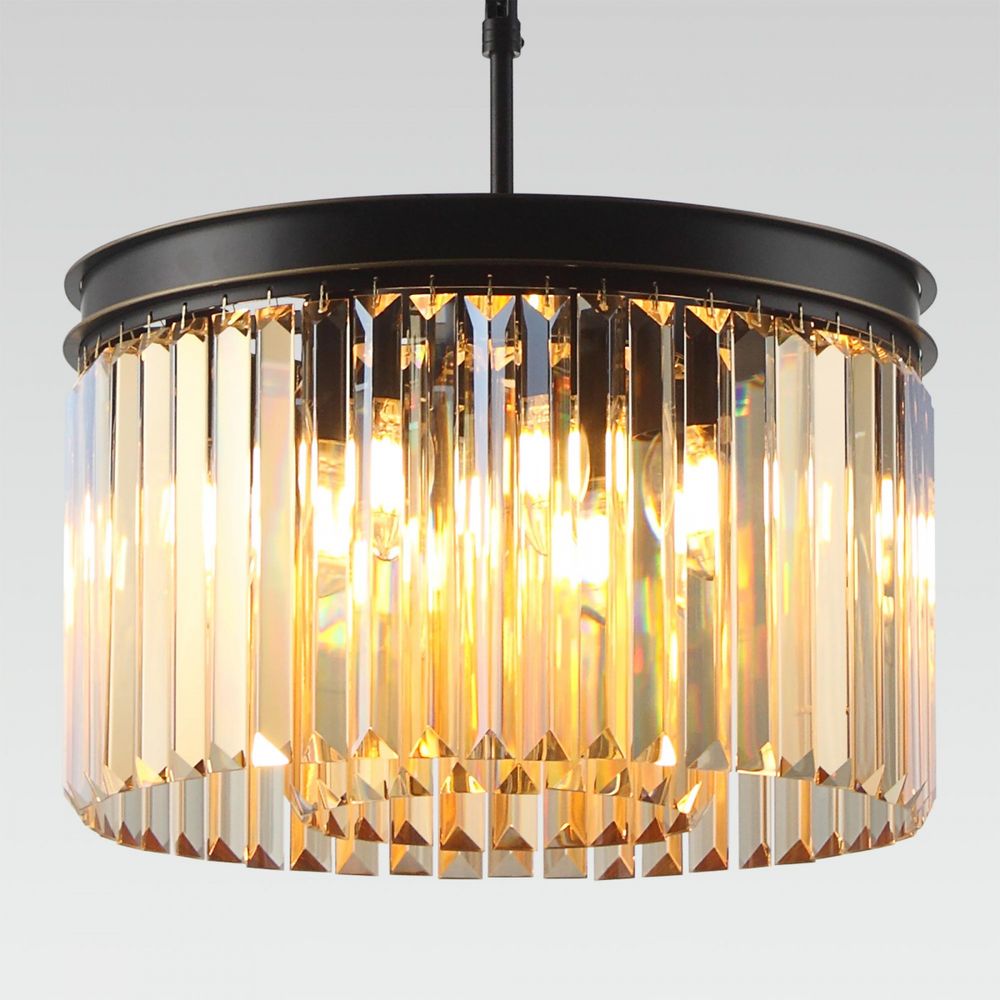 Citilux Мартин CL332082 Люстра хрустальная подвесная Шампань