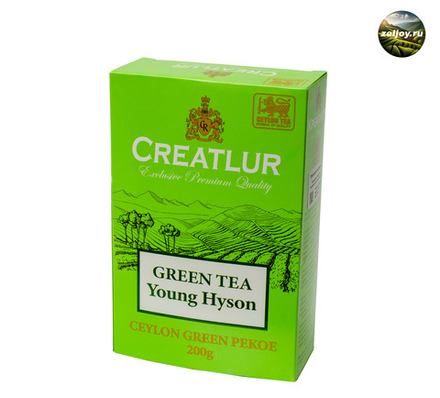 Чай Креатлюр Green Tea Young Hyson (особокрупнолистовой) зеленый 200 гр