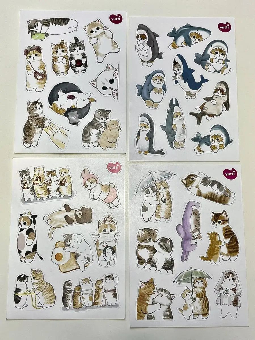 Наклейки детские на телефон стикеры на карту Котики