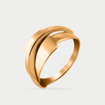 Кольцо женское из розового золота 585 пробы без вставок (арт. 08-106638)
