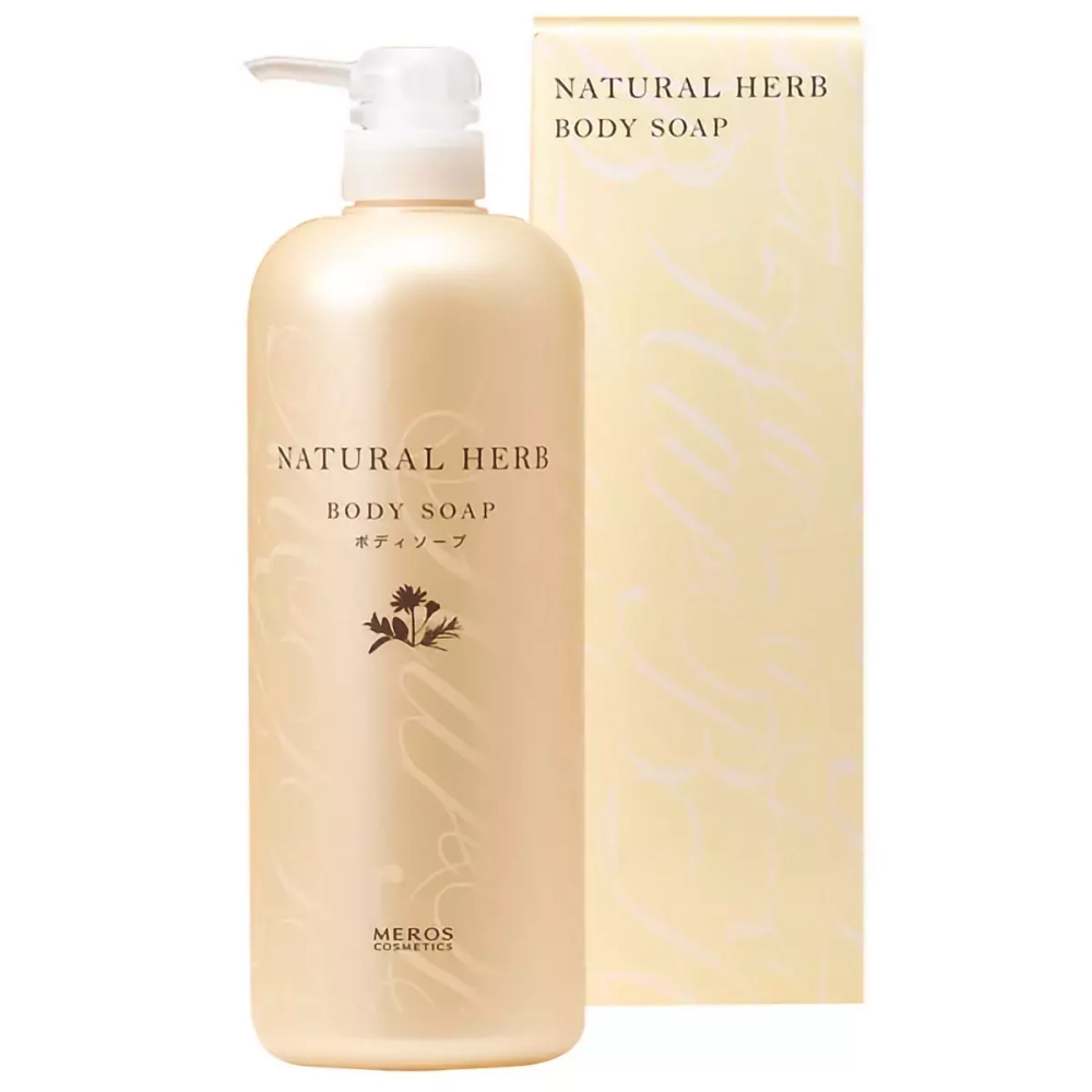Meros Увлажняющий гель для душа Мерос Косметикс «Натуральные травы»- Cosmetics Natural Herb Body Soap, 1000 мл