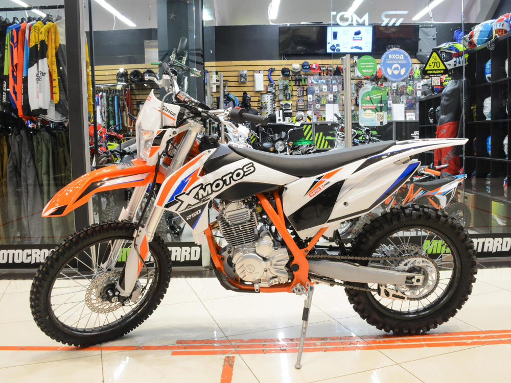 Мотоцикл XMOTOS Racer Pro 250 Enduro 21/18 2021 (Белый)