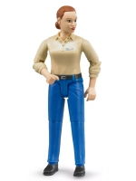 Фигурка женщины голубые джинсы Bruder 60408
