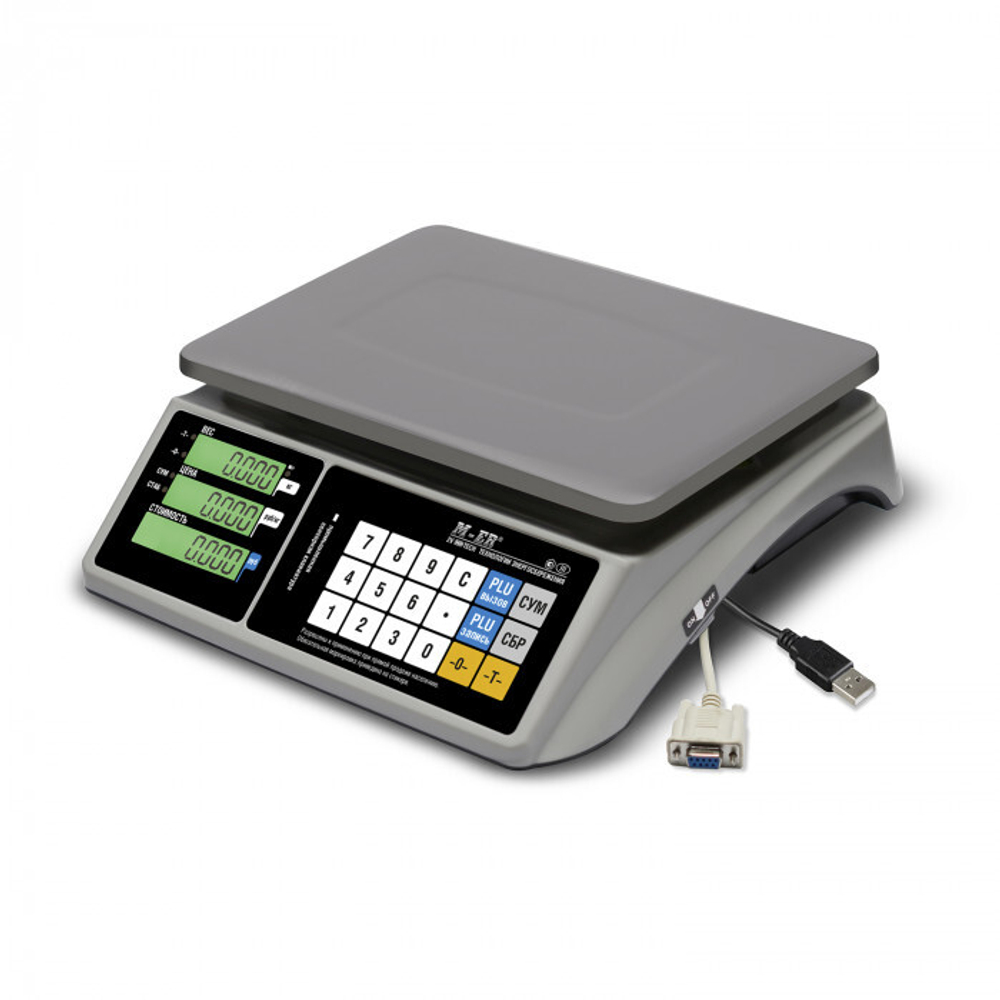 Торговые весы Mertech M-ER 328 AC-15.2 "Touch-M" LCD (RS232,USB)