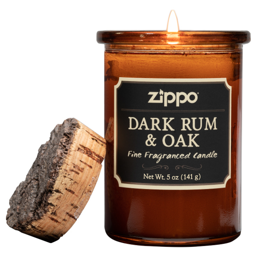 Ароматическая свеча Zippo Dark Rum & Oak ZIPPO 70016 для подарка мужчине с ароматом тёмного рома и дуба фото