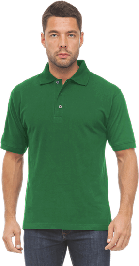Рубашка поло кор. рукав муж. (зеленая)