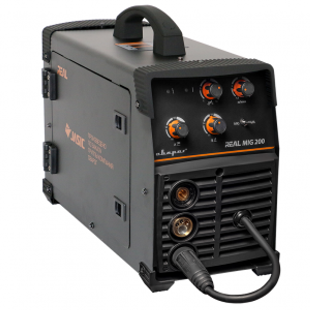 Инвертор сварочный MIG 200 "REAL" (N24002N) Black (маска+краги)