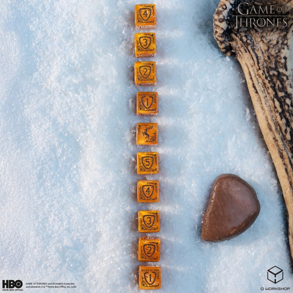 Game of Thrones. 10xD6 Baratheon Dice Set