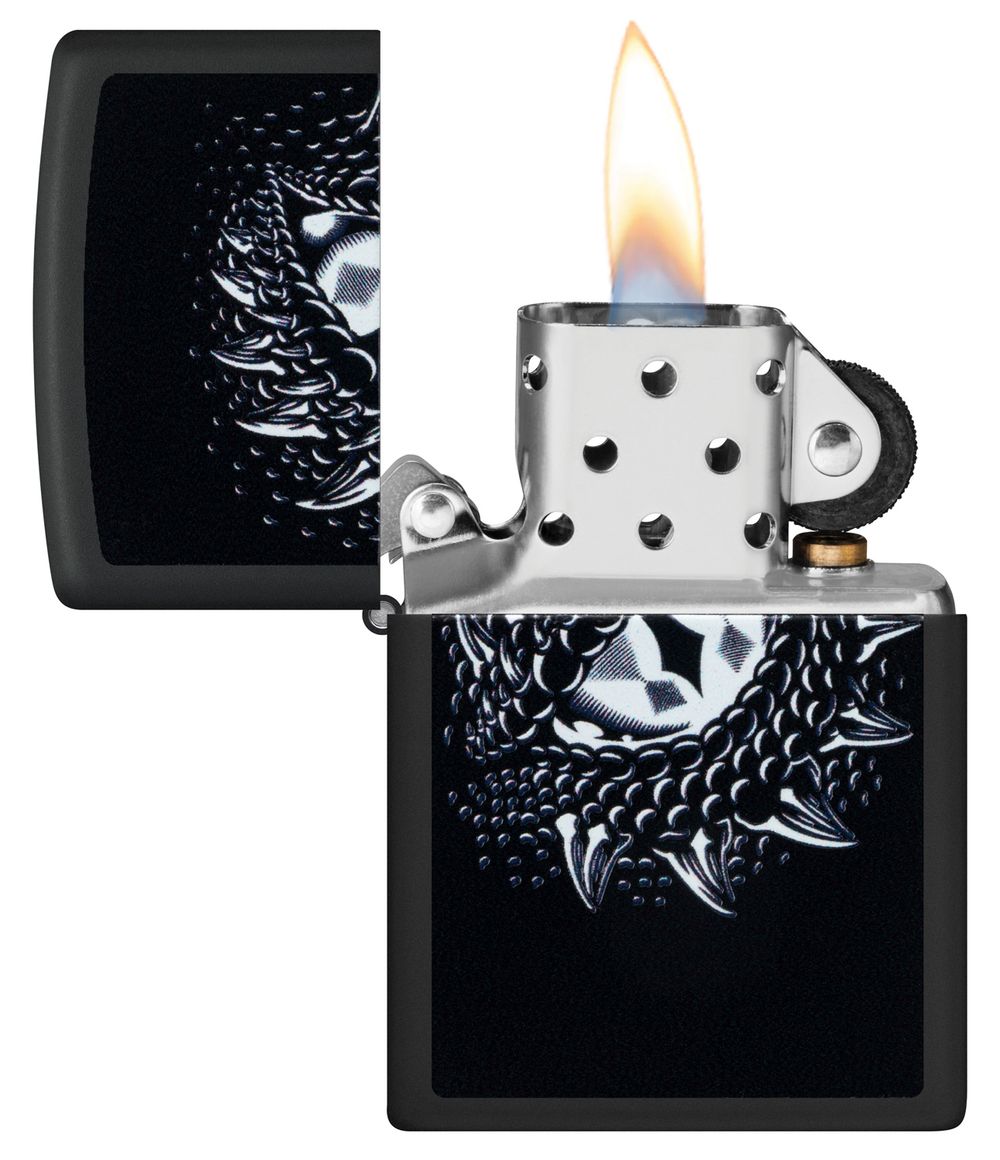 Зажигалка Zippo Dragon Eye с покрытием Black Light (48608)