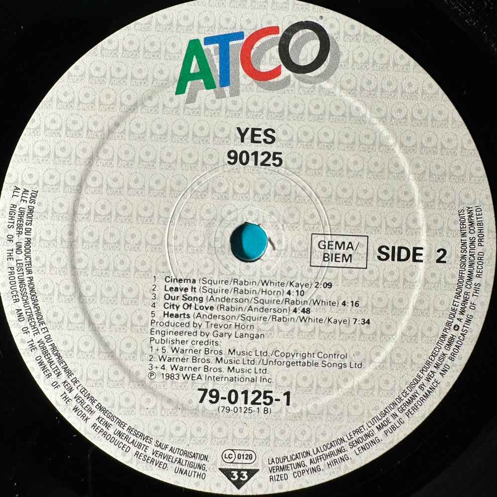 Yes - 90125 (Германия 1983г.)