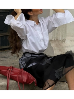 Юбка макси прозрачная