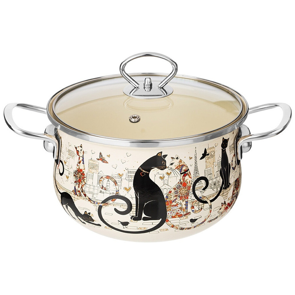 Кастрюля 2,8л "Парижские коты"