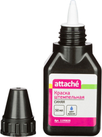 Штемпельная краска  Attache синяя 50 гр