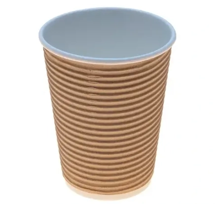 Стакан 300 мл бумажный Complement d=90 мм гофрированный Крафт D