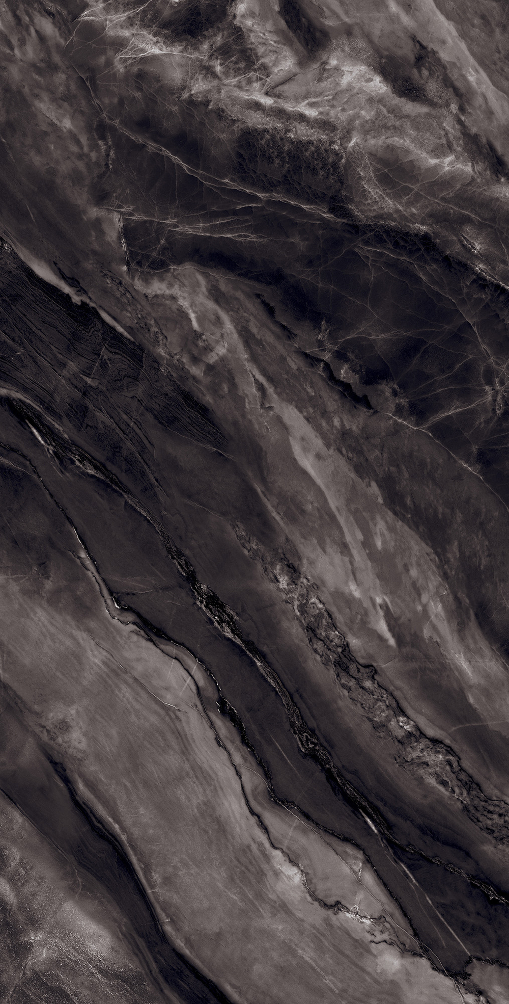 Керамогранит, Arcadia Ceramica, BLACK ROCK, 1200x600 мм, суперглянцевая