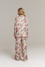 Пижамная блуза с кантом из шелка