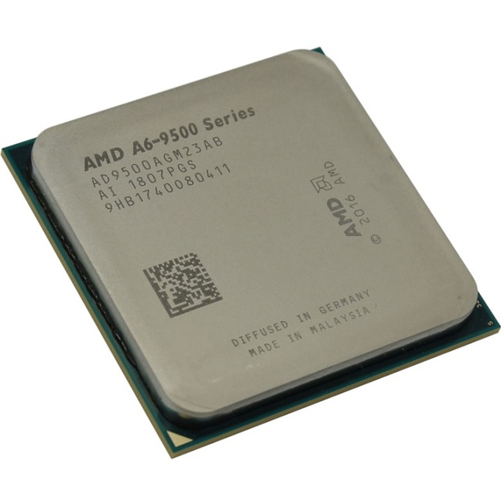 Процессор AMD A6-9500 Bristol Ridge, AM4, 2C/2T, 3.5GHz, L3 1Mb, 65W, OEM (AD9500AGM23AB)