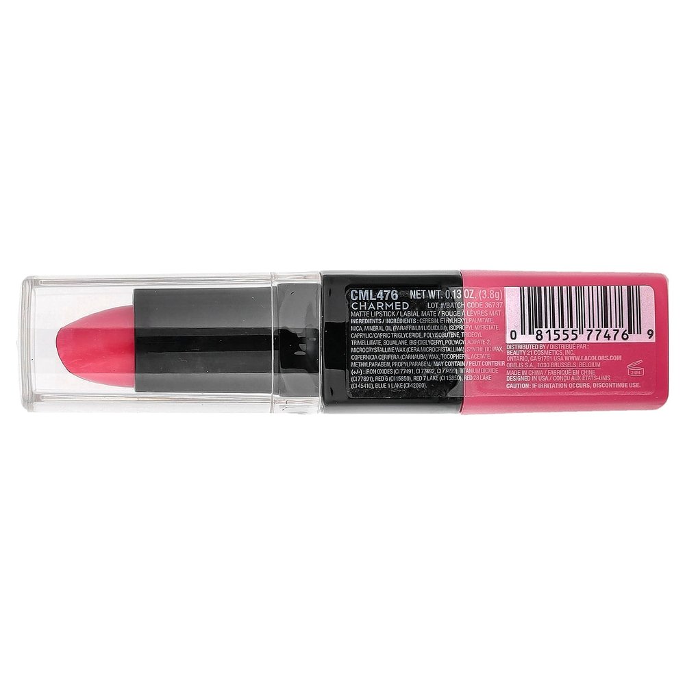 L.A. Colors, матовая помада, CML476 Charmed, 3,8 г (0,13 унции)