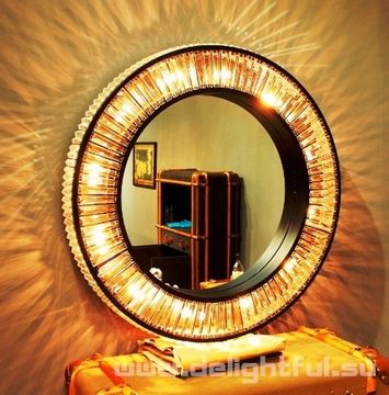 светильник  WELLES CLEAR CRYSTAL ROUND Restoration Hardware