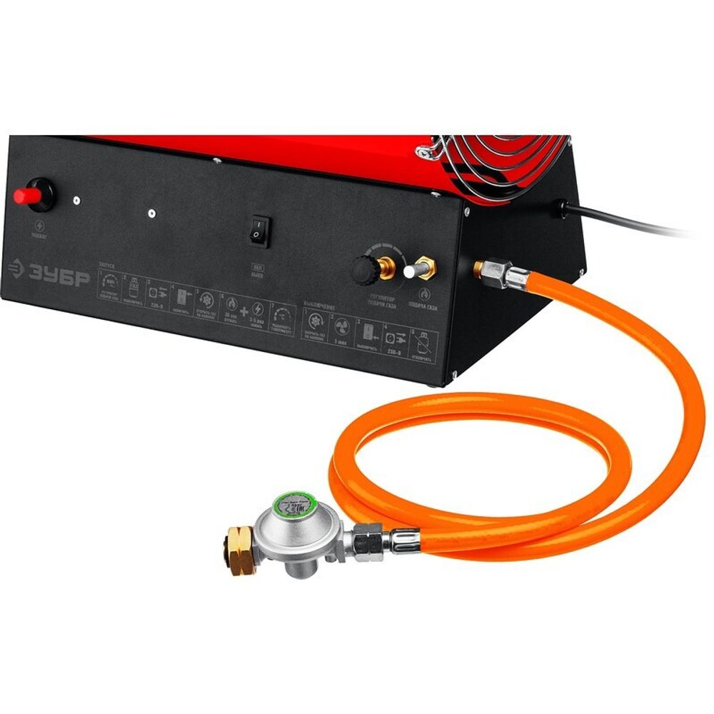 Газовая тепловая пушка Зубр ТПГ-80 - прямого нагрева / 80 кВт