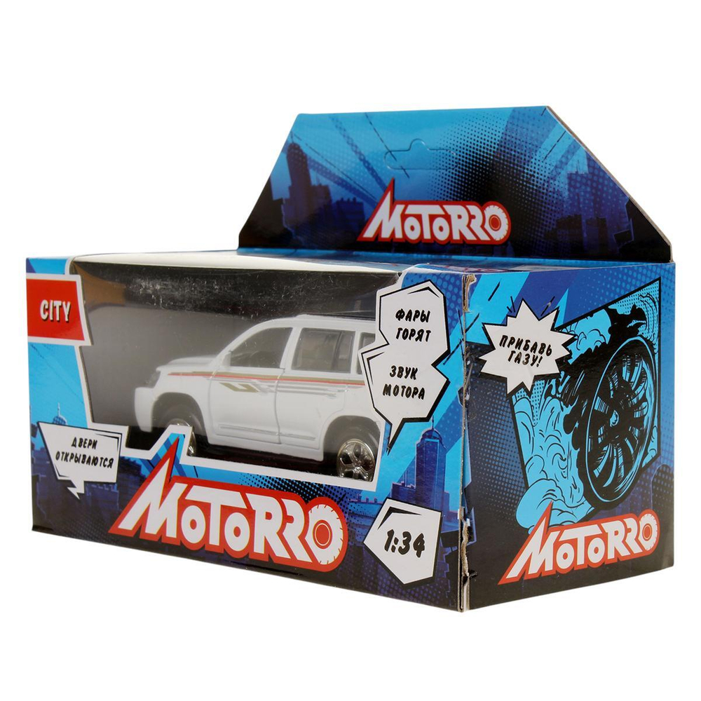 Машина металл., 1:34, Motorro, откр. двери, свет/звук 200618930