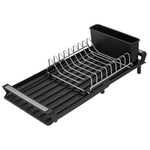 Сушилка для посуды atle раздвижная малая, черная