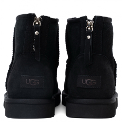 UGG Mens Classic Mini Zip II Black