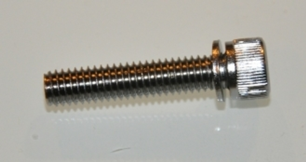 Болт для выноса M6x28mm, с шайбой, с накаткой на головке. 105C1