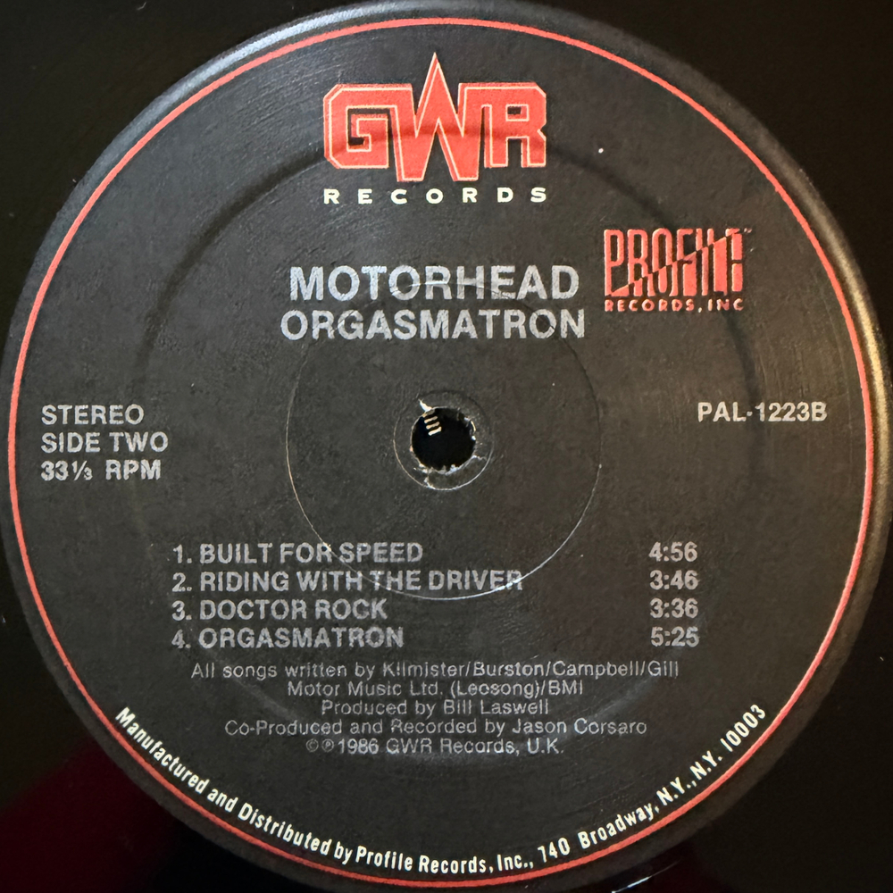 Motörhead ‎– Orgasmatron (США 1986г.)Т