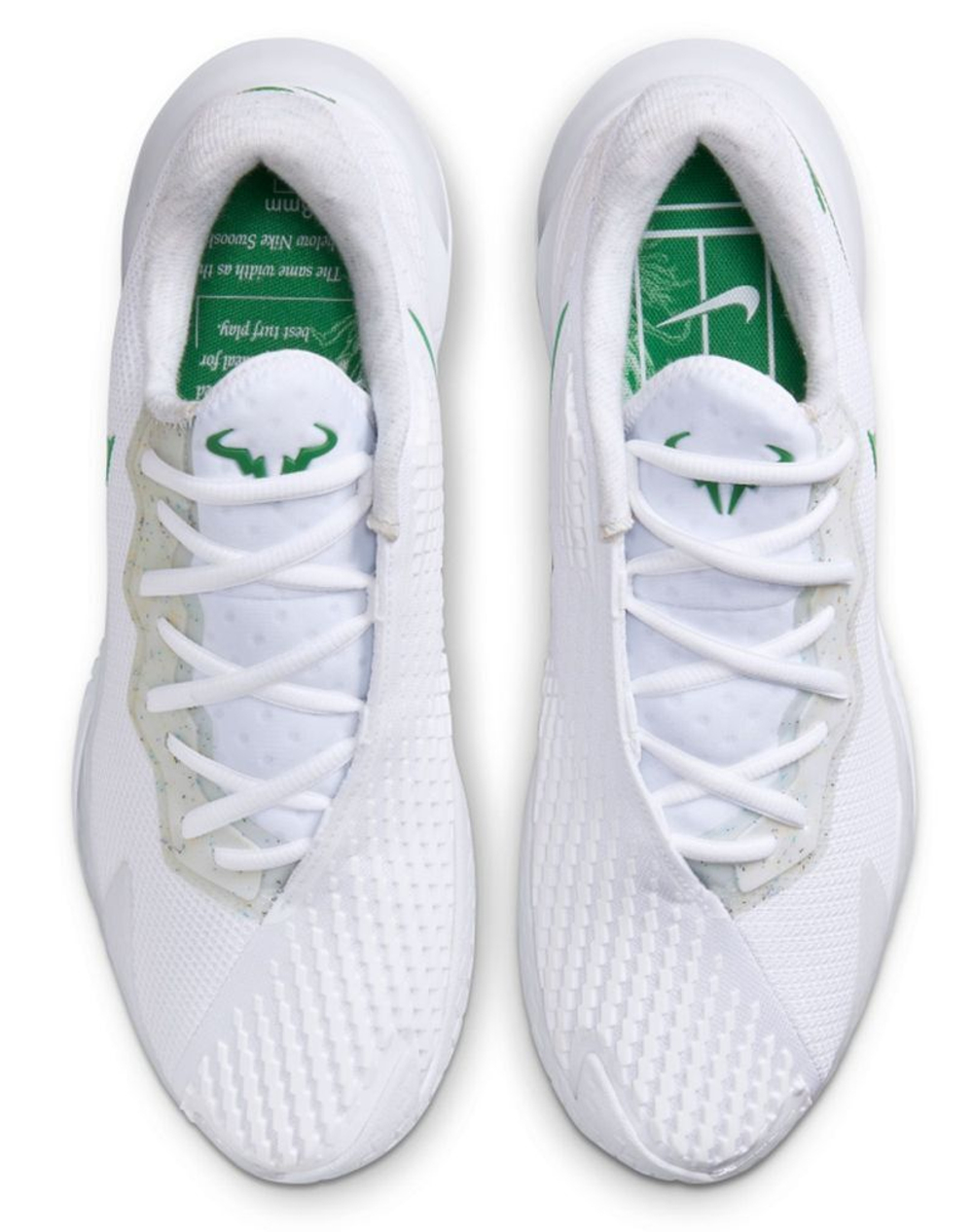 Мужские кроссовки теннисные Nike Zoom Vapor Cage 4 Rafa - white/kelly green
