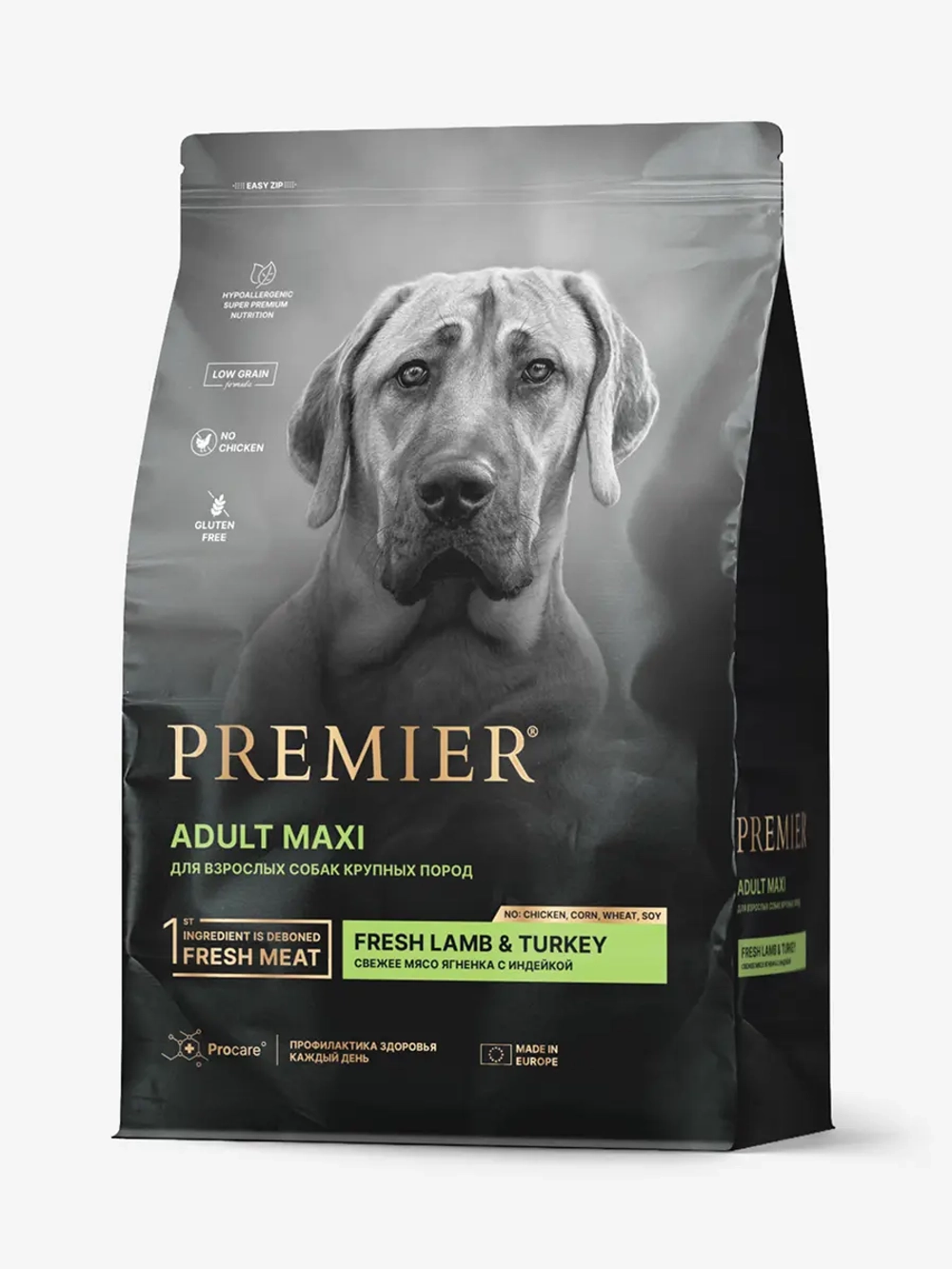 Premier Adult Maxi для собак средних пород (Ягненок с индейкой)