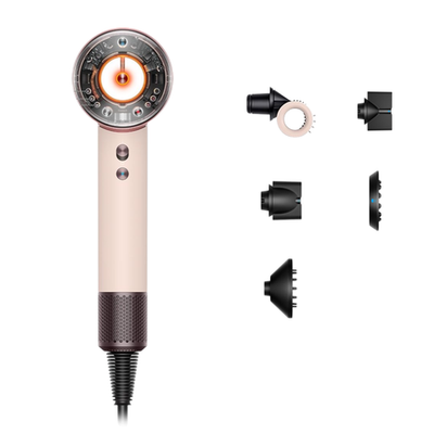 Фен Dyson HD16 Supersonic Nural Hair Dryer Straight+Wavy (Ceramic Pink/Rose Gold) (2023) Фен для волос цвета «розовая керамика/розовое золото». Подходит для прямых и волнистых волос любой длины