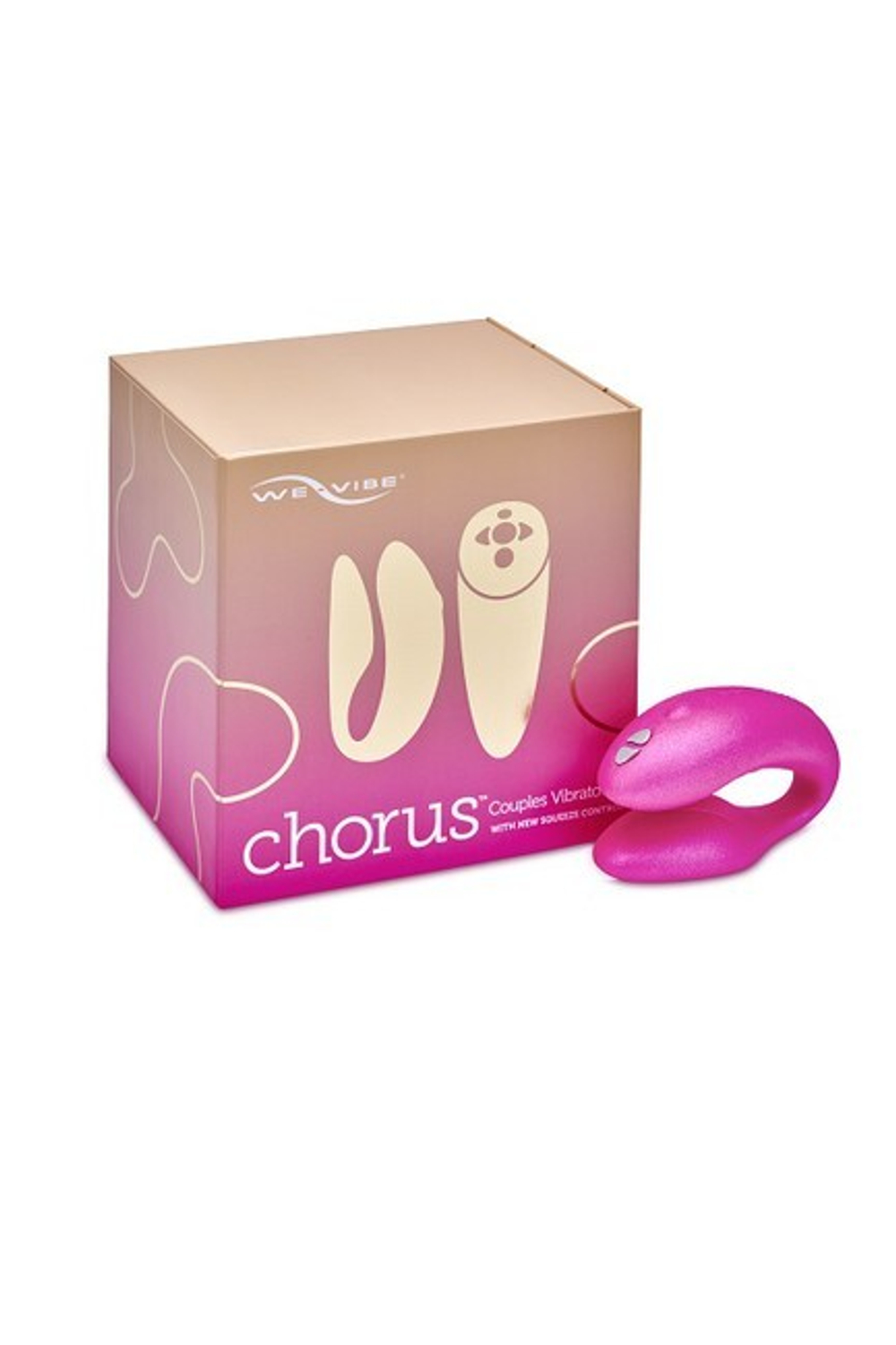 Сенсорный вибромассажер для пар We-Vibe Chorus Pink (Цвет: Розовый)