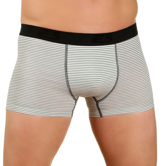Мужские трусы боксеры белые в полоску E5 05