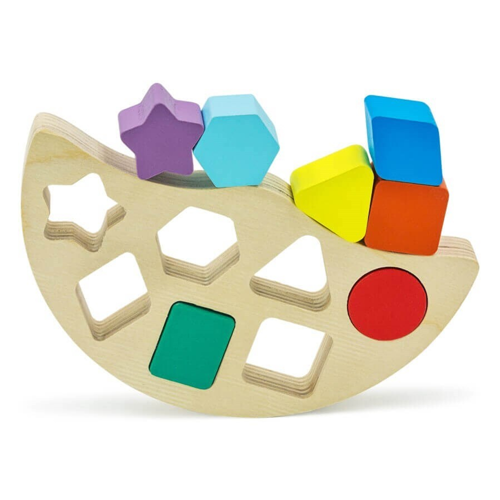 Балансир "Радуга", развивающая игрушка для детей, обучающая игра из дерева