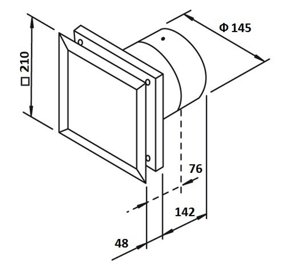 Накладной вентилятор Helios MiniVent M1/150